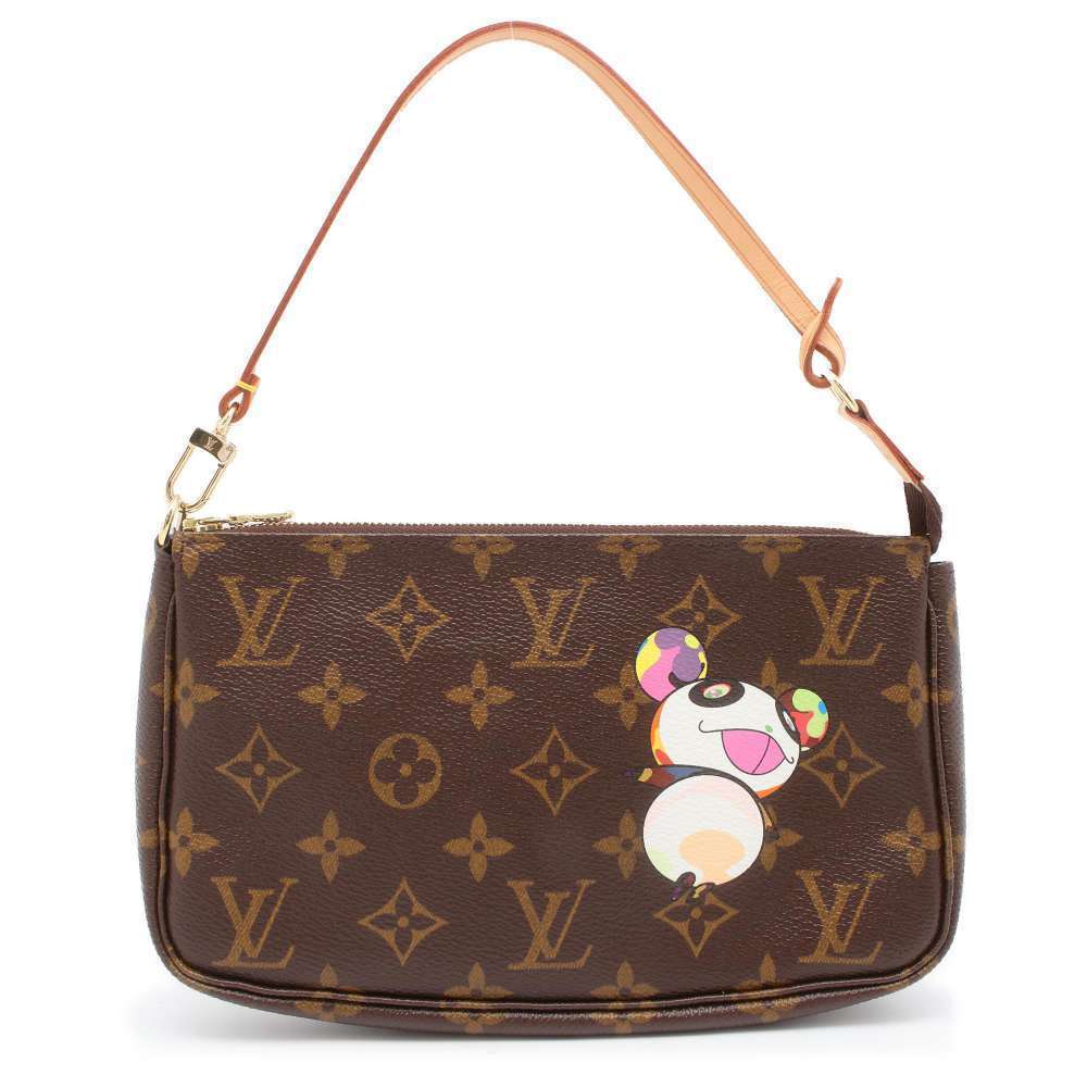 Louis Vuitton Panda Pochette Handbag Monogram Brown